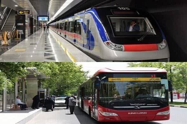 خدمات‌دهی مترو و خطوط brt تبریز دوشنبه ۲۲ دی ماه رایگان شد
