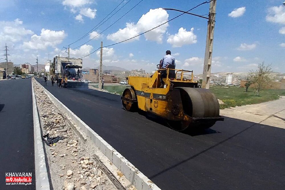 آسفالت ریزی ۵۲ هزار تنی در تبریز طی ۲ ماه نخست سال جاری